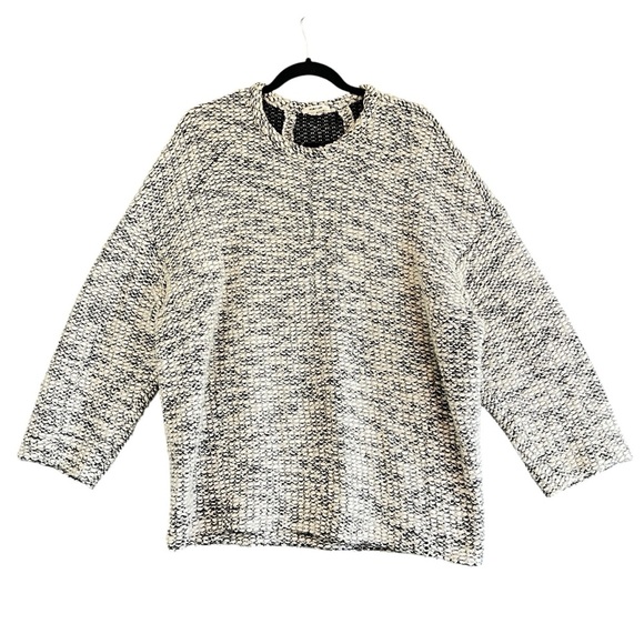 HELMUT LANG Oversized Chunky Knit Sweater Wool Blend Drop Shoulder Size Small - Picture 1 of 8